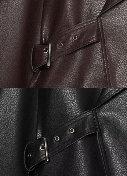 Lederjacke mit Schnalle